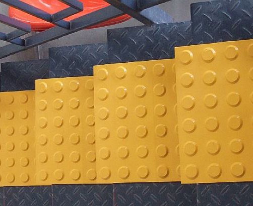 Tactile paving brick