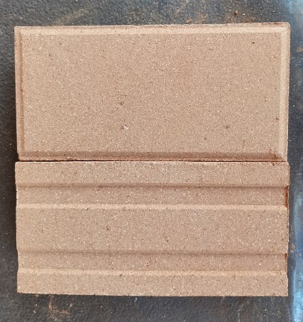 Yellow clay fired brick